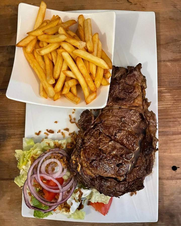 Steak frites Plage d'Agosta - Porticcio